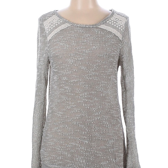 Sweaters - Currents Gray & White Sweater